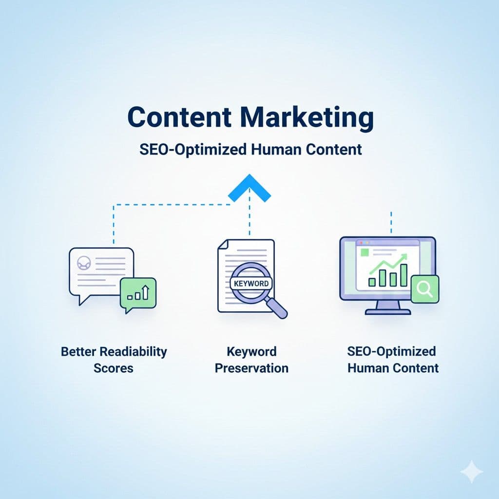 SEO optimized content with AI humanizer